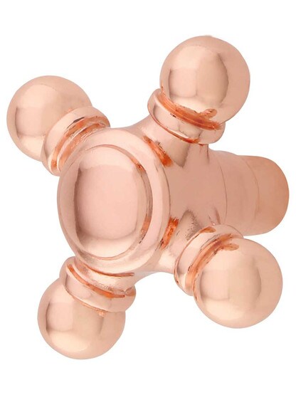 Fuller Cabinet Knob - 1 5/6 inch Diameter in Polished Copper.